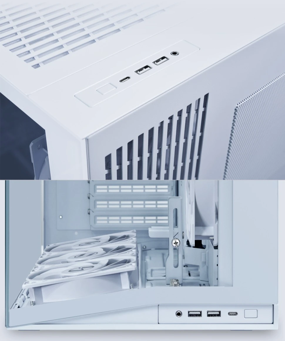 Lian Li O11 Dynamic Mini V2 Flow PC-kompiuterio korpusas, Mini-kompiuterio korpusas, ATX, Tempered Glass – inklusive 5x 120-mm-Lüfter, juodos spalvos aprašymas - Prekės nuotrauka Lian Li O11 Dynamic Mini V2 Flow PC-kompiuterio korpusas, Mini-kompiuterio korpusas, ATX, Tempered Glass – inklusive 5x 120-mm-Lüfter, juodos spalvos aprašymas - Prekės nuotrauka