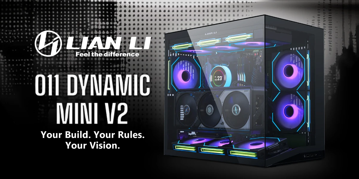 Kompiuterio korpusas Lian Li O11 Dynamic Mini V2, Baltas aprašymas - Prekės nuotrauka