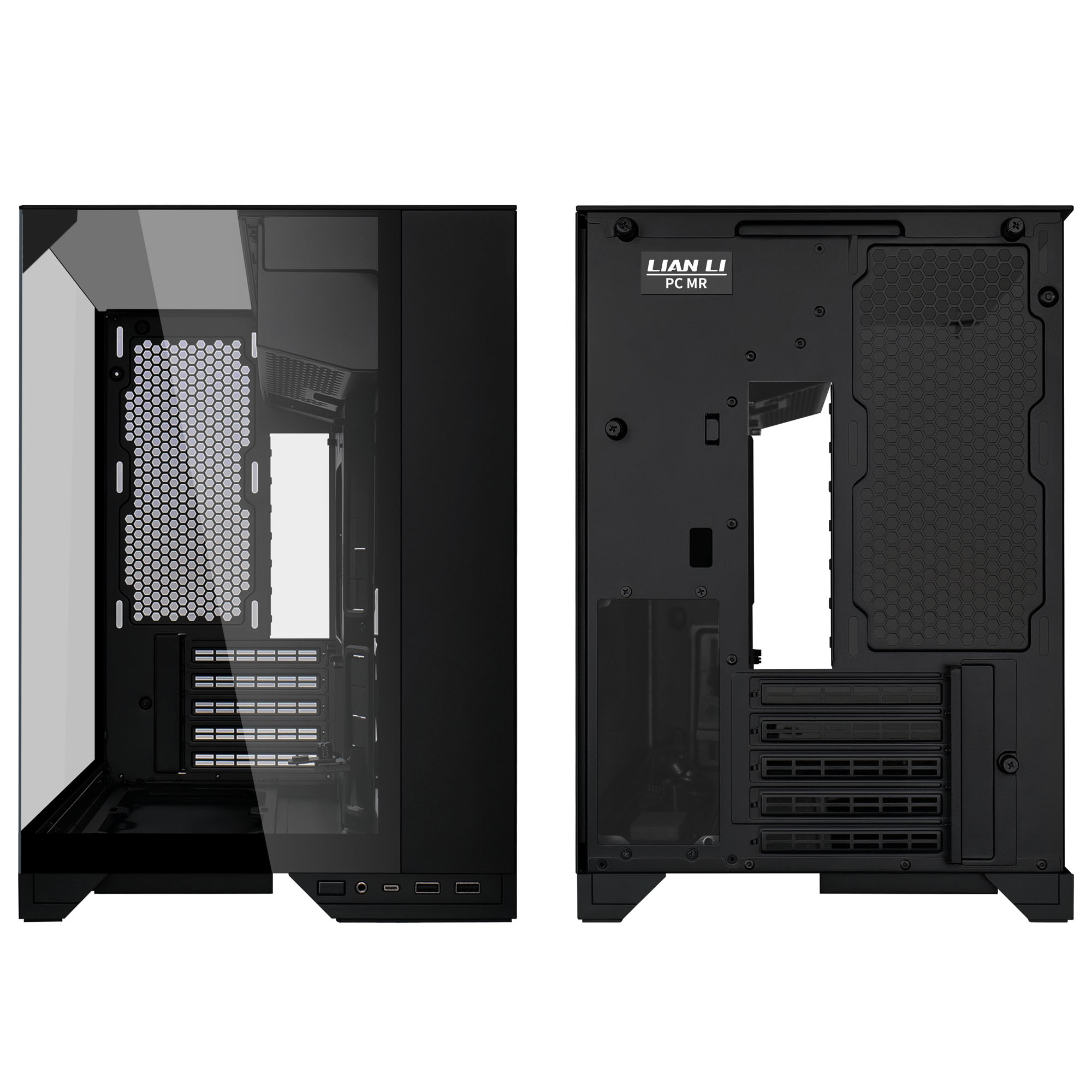 Lian Li O11 Vision-M PC Case, Micro-ATX, Tempered Glass – Baltas aprašymas - Prekės nuotrauka