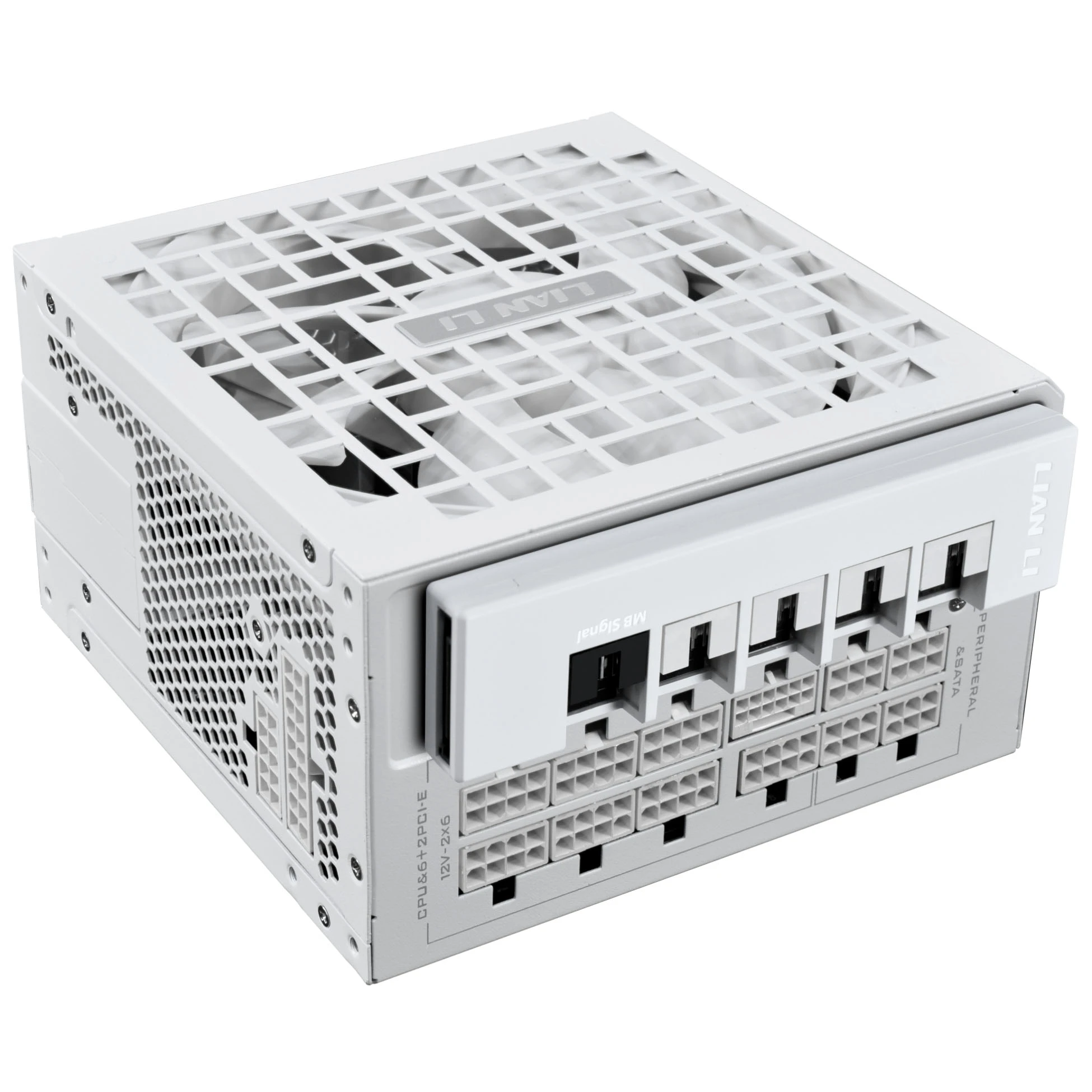 Lian Li RS Series 80 PLUS Gold Power Supply, ATX 3.1, modular – 1,200 Watts, with RS Hub, baltas aprašymas - Prekės nuotrauka