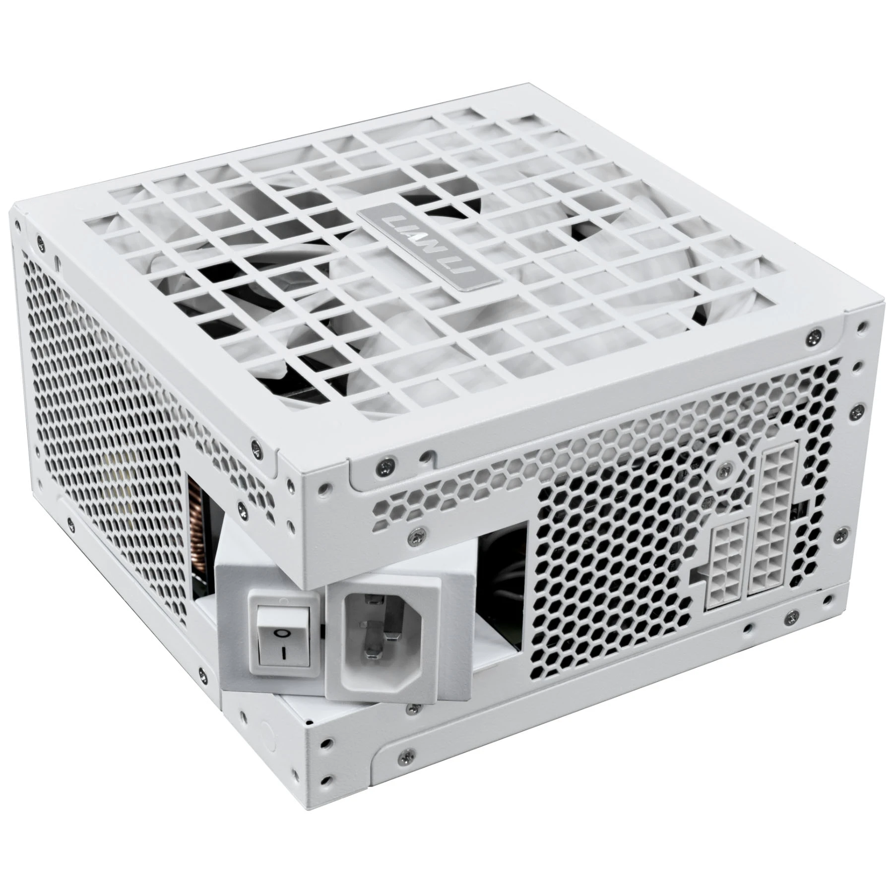 Lian Li RS Series 80 PLUS Gold Power Supply, ATX 3.1, modular – 1,000 Watt, with RS Hub, baltas aprašymas - Prekės nuotrauka