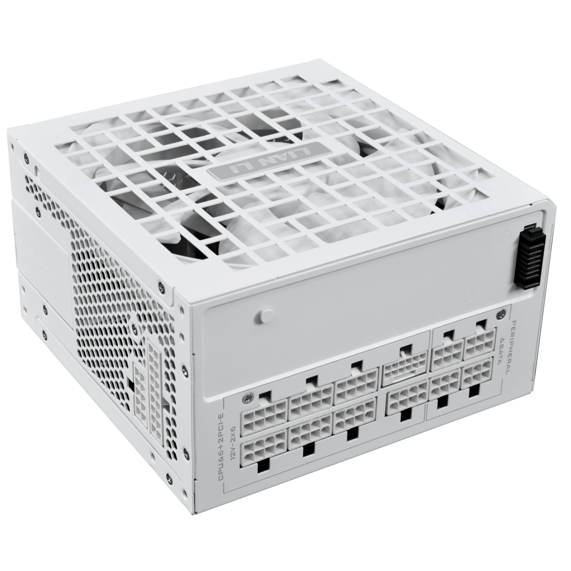 Lian Li RS Series 80 PLUS Gold Power Supply, ATX 3.1, modular – 1,000 Watts, baltas aprašymas - Prekės nuotrauka
