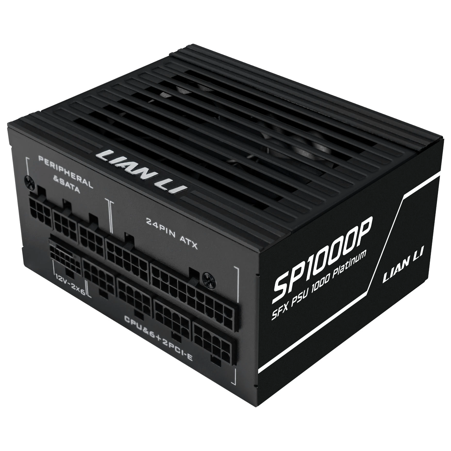 Lian Li SP Series Platinum 80 PLUS Platinum Power Supply, SFX, fully modular, PCIe 5.1, ATX 3.1 – 1,000 Watt, juodas aprašymas - Prekės nuotrauka