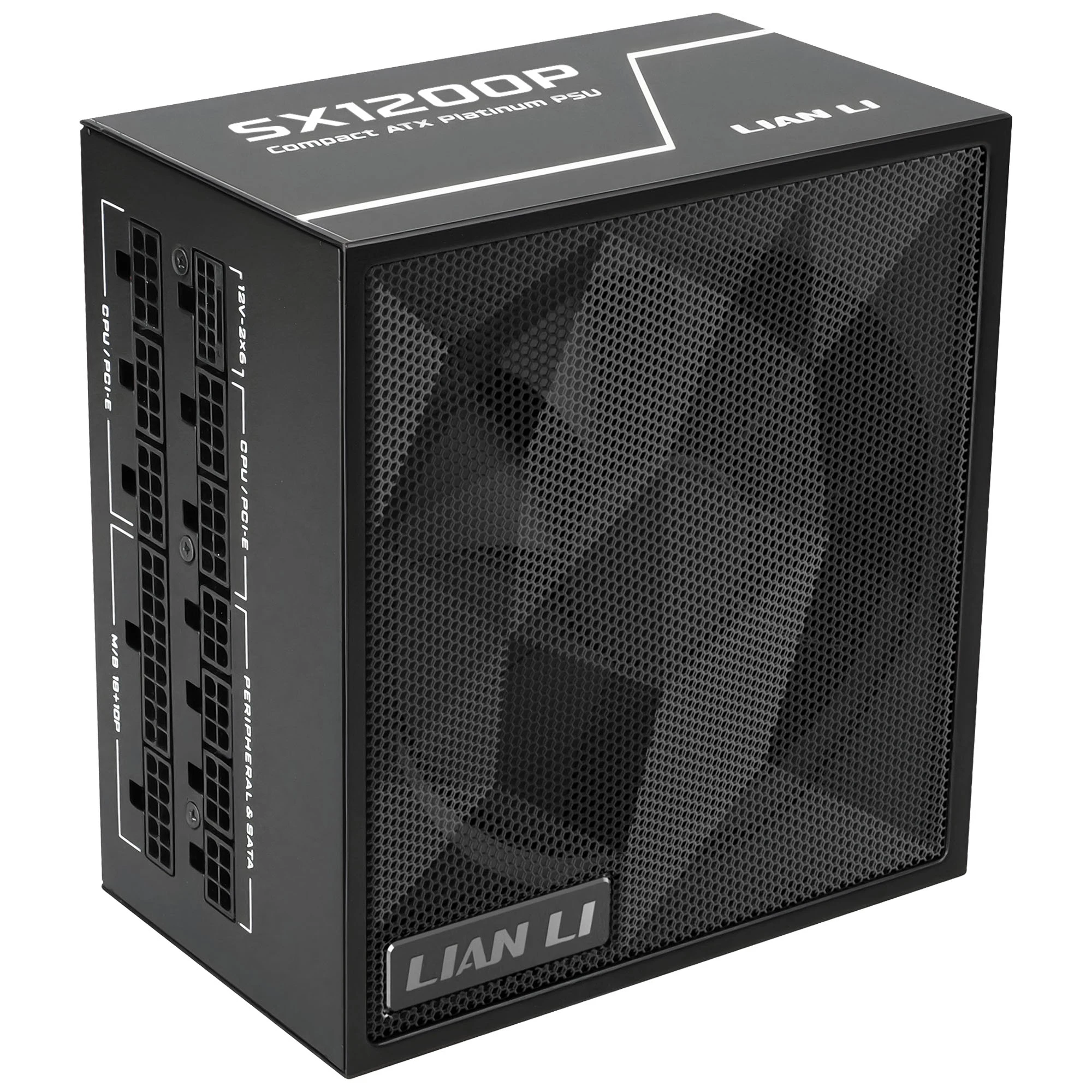 Lian Li SX Series 80 PLUS Platinum Power Supply, fully modular, PCIe 5.1, ATX 3.1 – 1,000 Watts, juodas aprašymas - Prekės nuotrauka