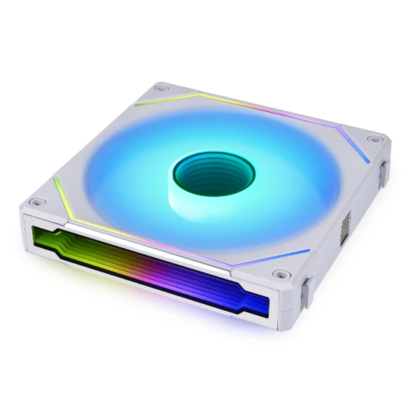 Lian Li UNI FAN SL-INF Wireless Fan, ARGB, PWM – 140mm, baltas aprašymas - Prekės nuotrauka