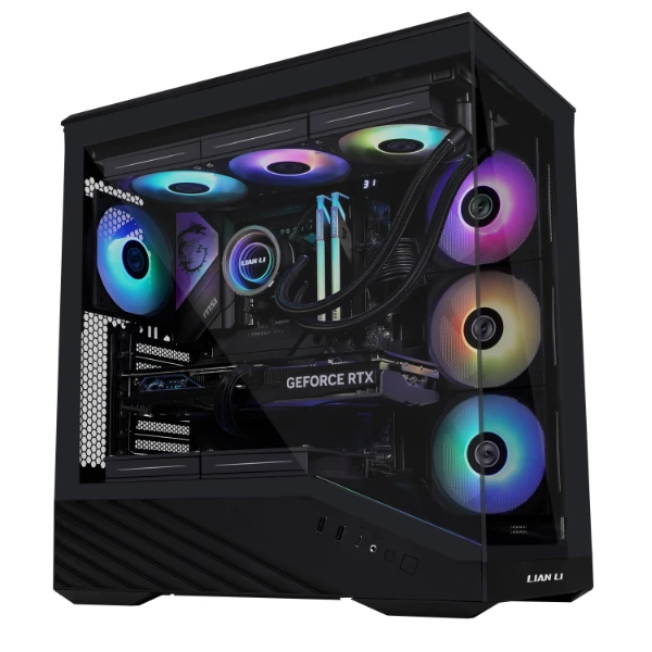 Lian Li VECTOR V100 MINI PC Case, Micro-ATX, Tempered Glass – Juodas aprašymas - Prekės nuotrauka Lian Li VECTOR V100 MINI PC Case, Micro-ATX, Tempered Glass – Juodas aprašymas - Prekės nuotrauka