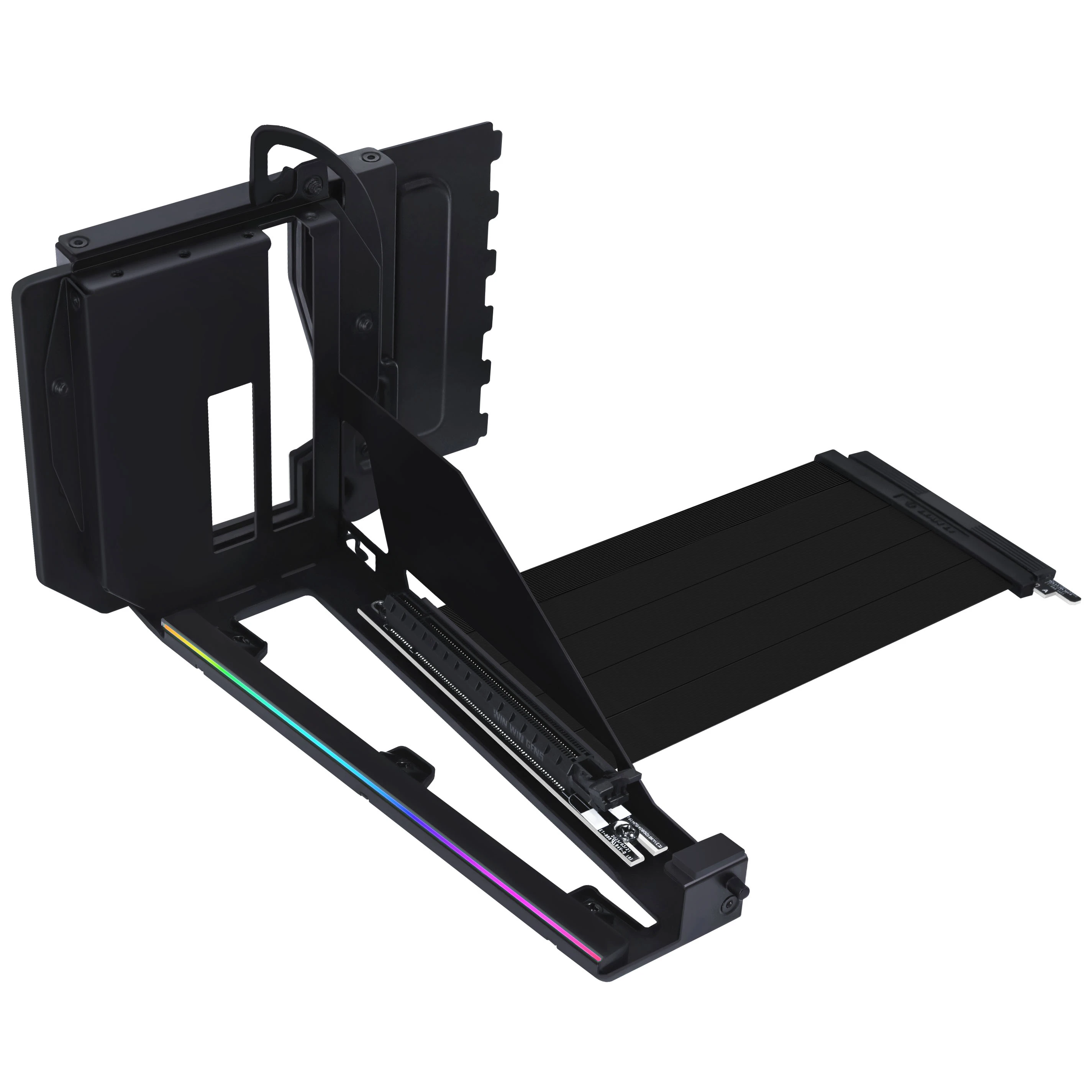 Lian Li Vertical GPU Mounting Kit VG4-5-V4 with PCIe 5.0 Riser Cable – Juodas aprašymas - Prekės nuotrauka
