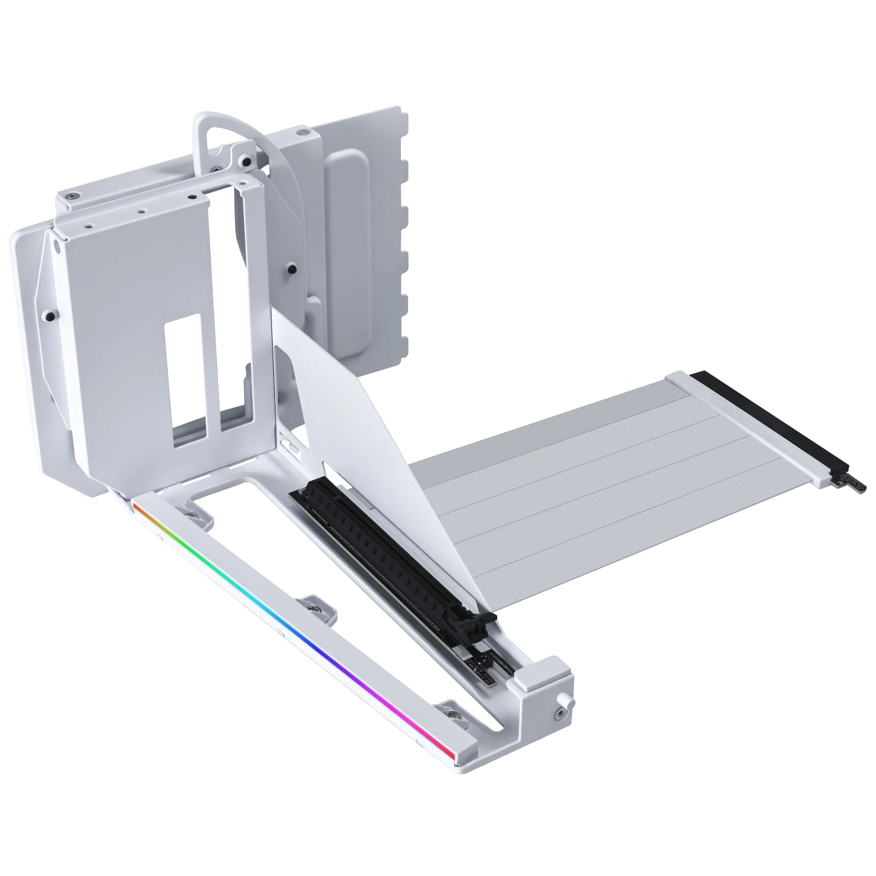 Kompiuterio korpusas Lian Li Vertical GPU Mounting Kit, with PCIe 5.0 Riser Cable – Baltas aprašymas - Prekės nuotrauka