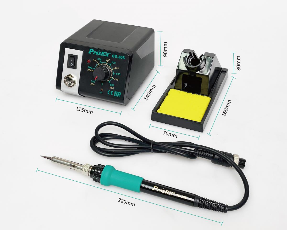 Proskit Litavimo stotelė 75W 230V, atistatinė, Pro’sKit aprašymas - Prekės nuotrauka