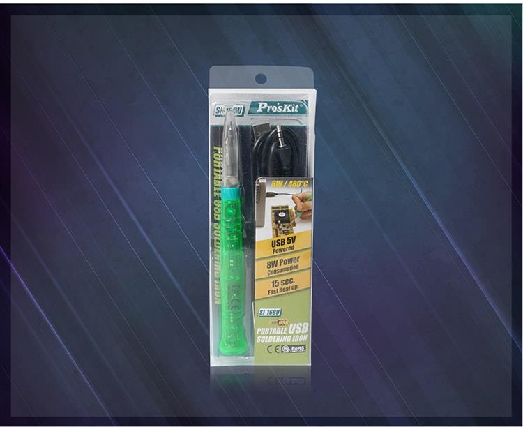 Proskit Lituoklis 8W, 5V, su USB pajungimu, Pro’sKit aprašymas - Prekės nuotrauka