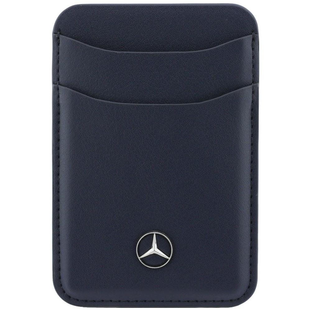 Dėklas Magnetinė kortelių piniginė Mercedes odinė tamsiai mėlyna aprašymas - Prekės nuotrauka