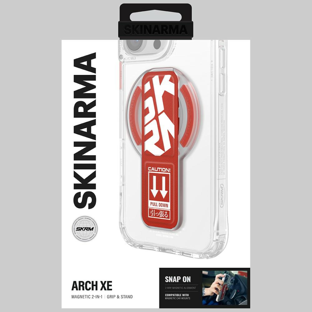 Magnetic handle Skinarma Arch XE Phaze Smart Grip-Stand red aprašymas - Prekės nuotrauka