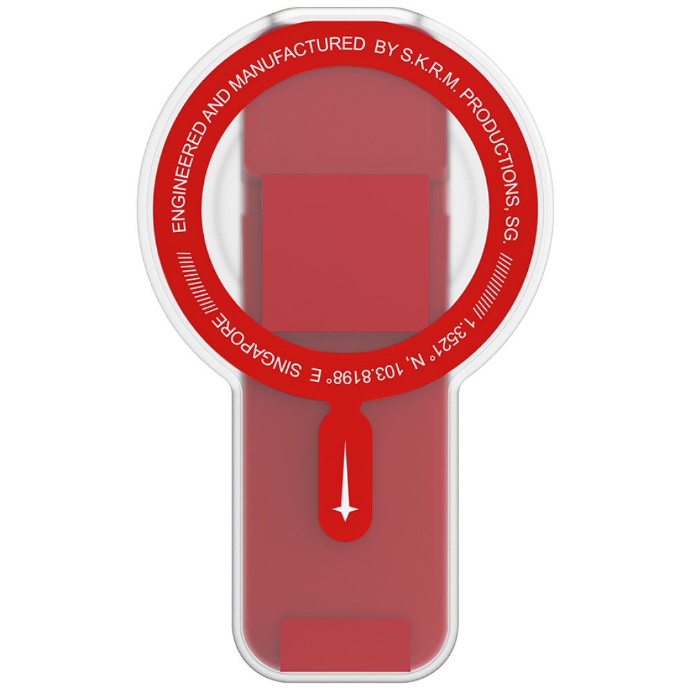 Magnetic handle Skinarma Arch XE Phaze Smart Grip-Stand red aprašymas - Prekės nuotrauka
