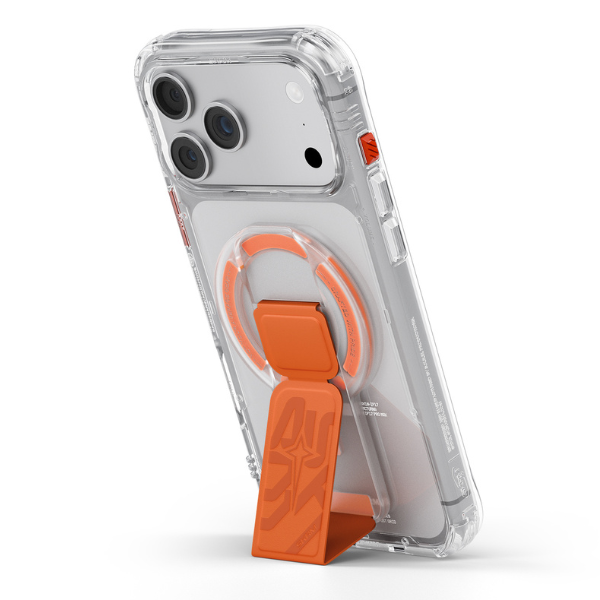 Magnetic handle Skinarma Arch XE Phaze Smart Grip-Stand oranžinės spalvos aprašymas - Prekės nuotrauka Magnetic handle Skinarma Arch XE Phaze Smart Grip-Stand oranžinės spalvos aprašymas - Prekės nuotrauka