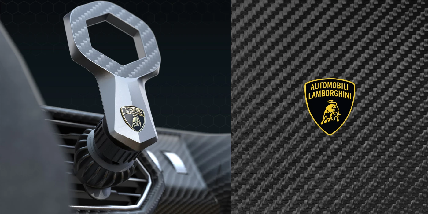 Audi Magnetic Mount Lamborghini Urus D8 į ventiliacijos groteles juodos spalvos aprašymas - Prekės nuotrauka