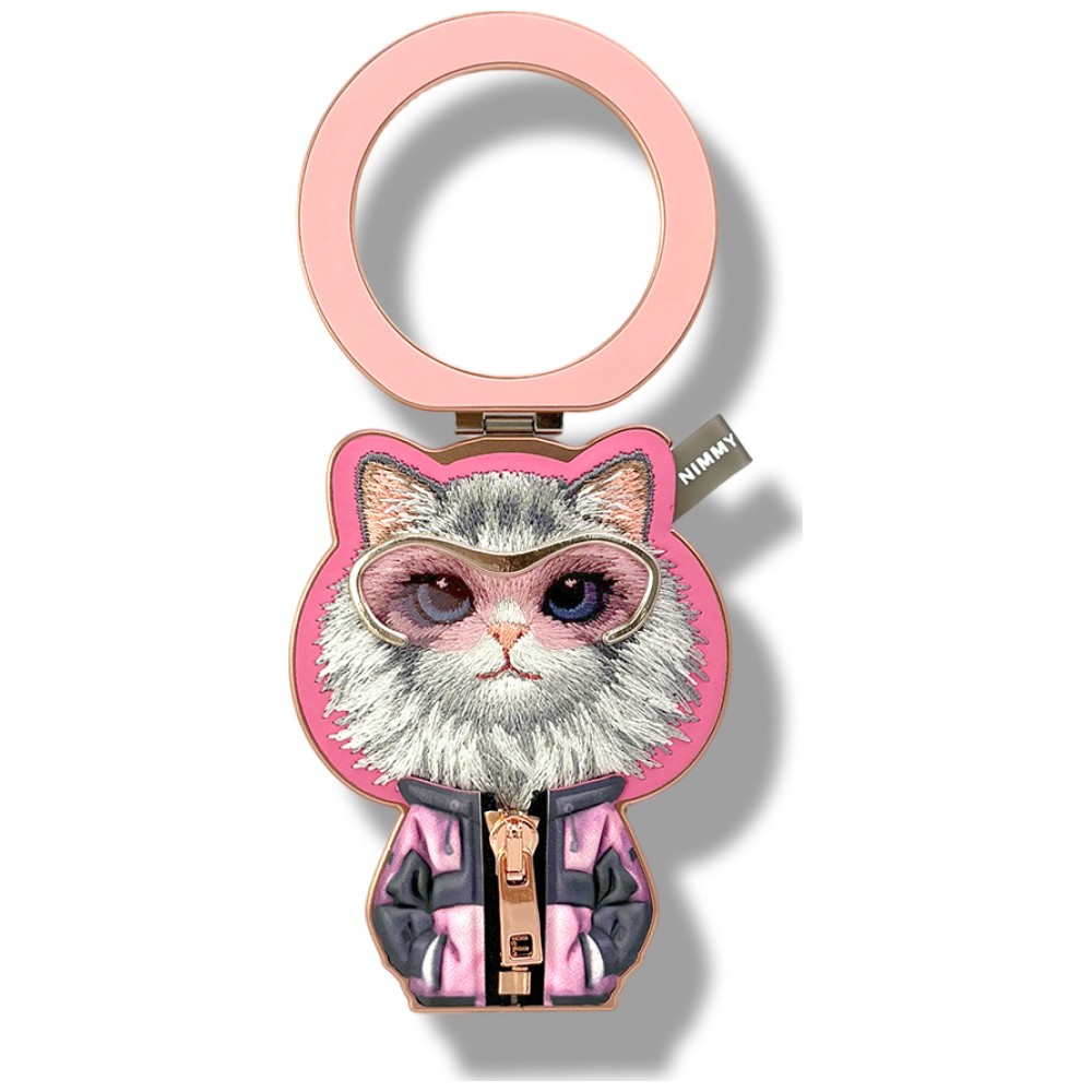 Nimmy Cool&Cute 2.0 Cat Magnetic Phone Holder - Rožinė aprašymas - Prekės nuotrauka