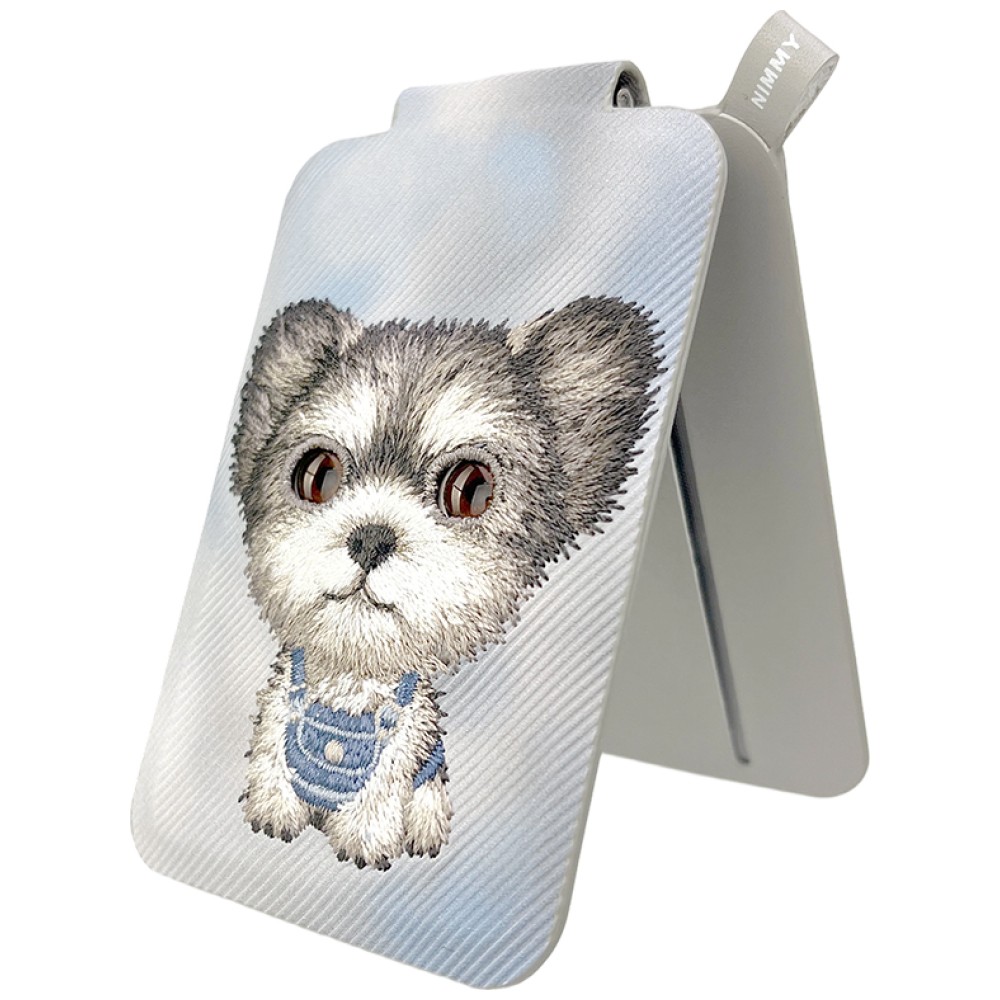 Dėklas Magnetinis telefono piniginės laikiklis Nimmy New Big-Eye Cute Pets 2.0 Dog pilkos spalvos aprašymas - Prekės nuotrauka Dėklas Magnetinis telefono piniginės laikiklis Nimmy New Big-Eye Cute Pets 2.0 Dog pilkos spalvos aprašymas - Prekės nuotrauka