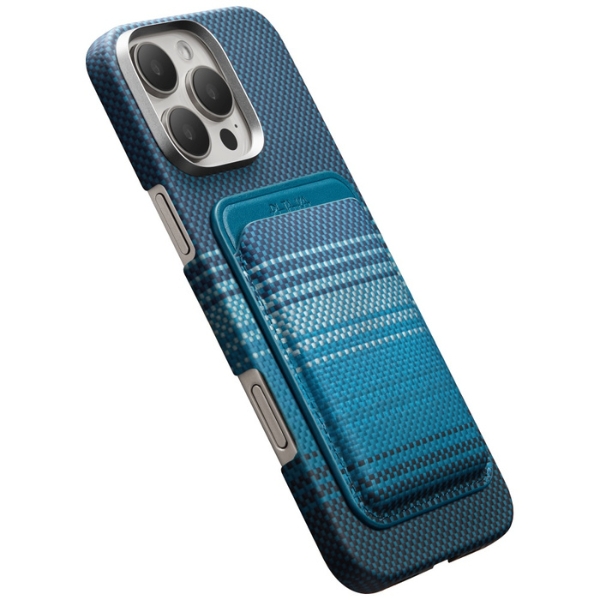 Dėklas Magnetic wallet PITAKA Woven Wallet MagSafe for phone moonrise aprašymas - Prekės nuotrauka