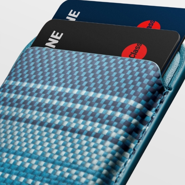 Dėklas Magnetic wallet PITAKA Woven Wallet MagSafe for phone moonrise aprašymas - Prekės nuotrauka