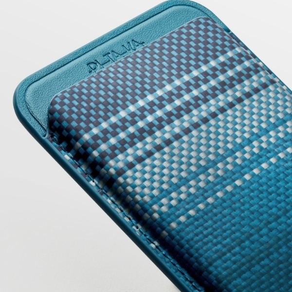 Dėklas Magnetic wallet PITAKA Woven Wallet MagSafe for phone moonrise aprašymas - Prekės nuotrauka