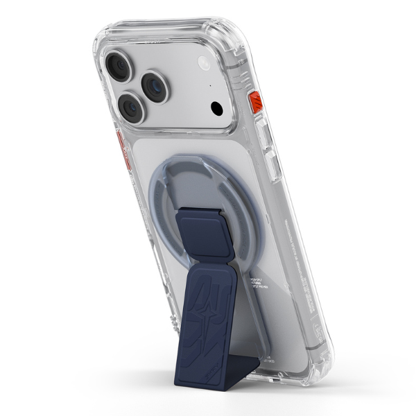 Magnetinė rankenėlė Skinarma Arch XE Phaze Smart Grip-Stand mėlyna aprašymas - Prekės nuotrauka