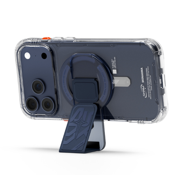 Magnetinė rankenėlė Skinarma Arch XE Phaze Smart Grip-Stand mėlyna aprašymas - Prekės nuotrauka