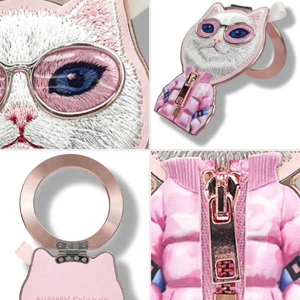 Magnetinis pakabukas Nimmy Cool&Cute 2.0 Cat rožinės spalvos aprašymas - Prekės nuotrauka