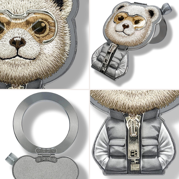 Magnetinis pakabukas Nimmy Cool&Cute 2.0 Bear pilkos spalvos aprašymas - Prekės nuotrauka