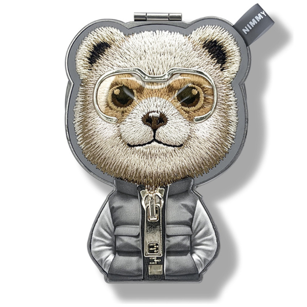 Magnetinis pakabukas Nimmy Cool&Cute 2.0 Bear pilkos spalvos aprašymas - Prekės nuotrauka