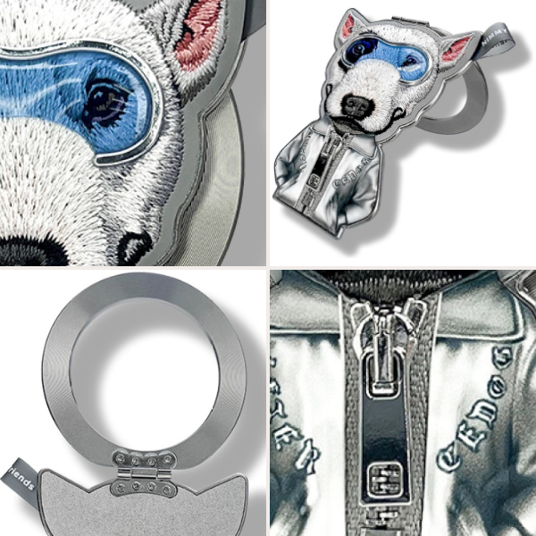Magnetinis pakabukas Nimmy Cool&Cute 2.0 Dog pilkos spalvos aprašymas - Prekės nuotrauka