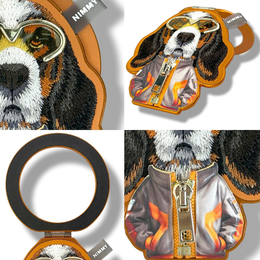 Magnetinis pakabukas Nimmy Cool&Cute 2.0 Dog oranžinės spalvos aprašymas - Prekės nuotrauka