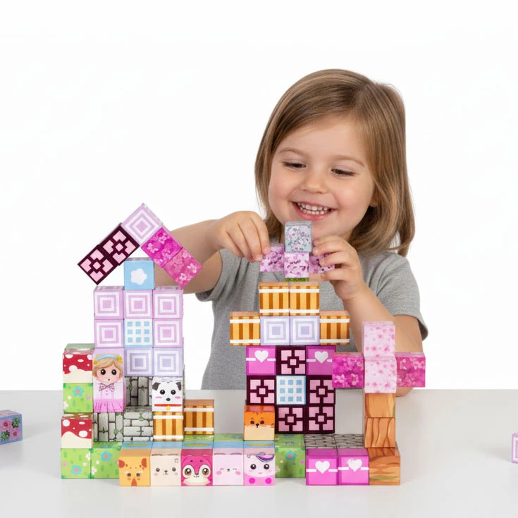 Multistore Magnetinių konstruktorių rinkinys vaikams, 113 dalių aprašymas - Prekės nuotrauka