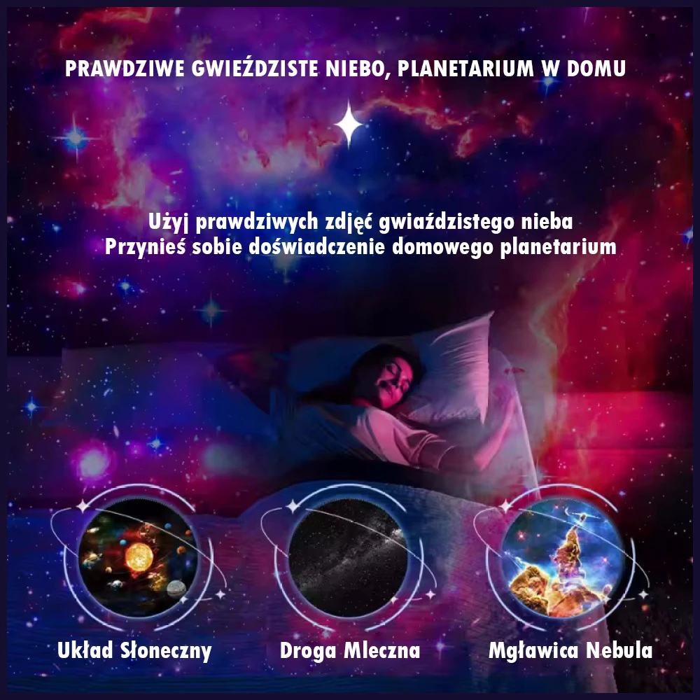 Beline MajesticLine Galaxy projector baltos spalvos aprašymas - Prekės nuotrauka