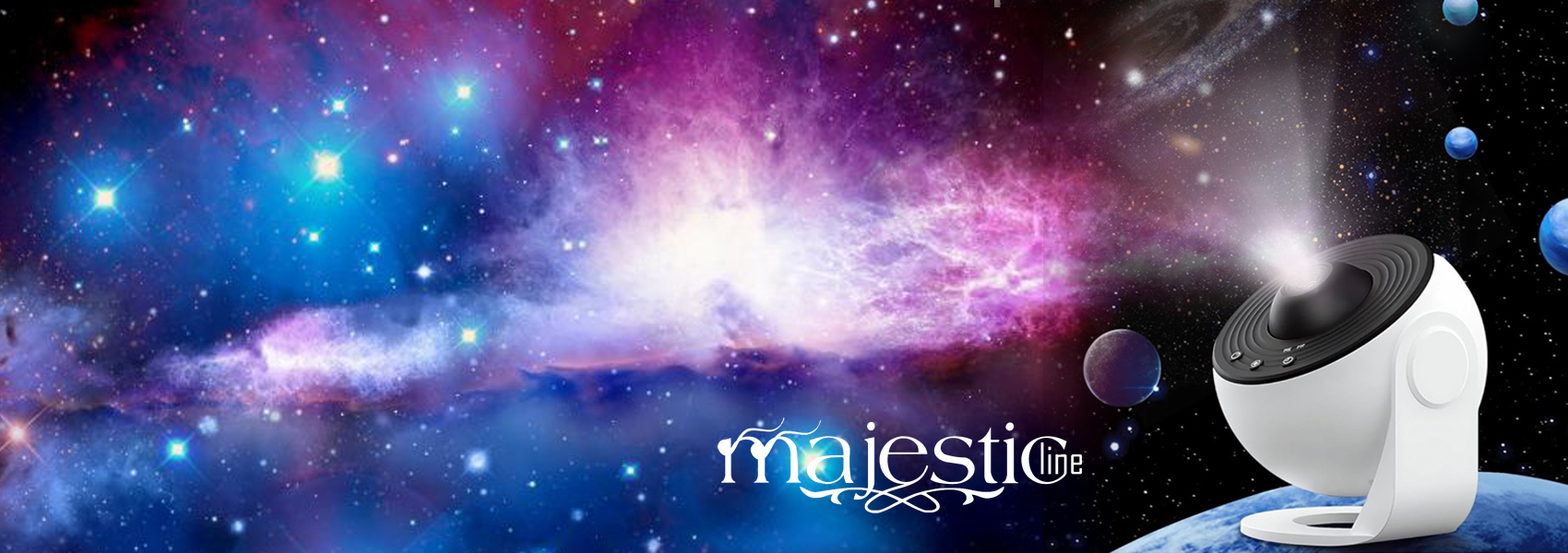 Beline MajesticLine Galaxy projektorius baltas aprašymas - Prekės nuotrauka
