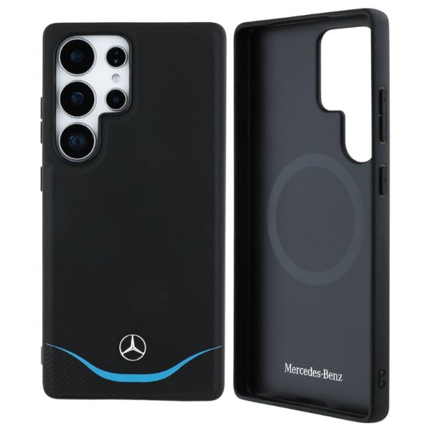 Mercedes Leather Contrasted mėlynos spalvos Horizontal Curve MagSafe dėklas Samsung Galaxy S25 juodos spalvos aprašymas - Prekės nuotrauka Mercedes Leather Contrasted mėlynos spalvos Horizontal Curve MagSafe dėklas Samsung Galaxy S25 juodos spalvos aprašymas - Prekės nuotrauka