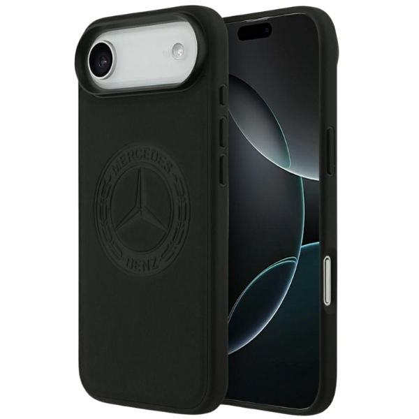 Mercedes Leather Vintage Logo MagSafe dėklas Apple iPhone Air juodos spalvos aprašymas - Prekės nuotrauka