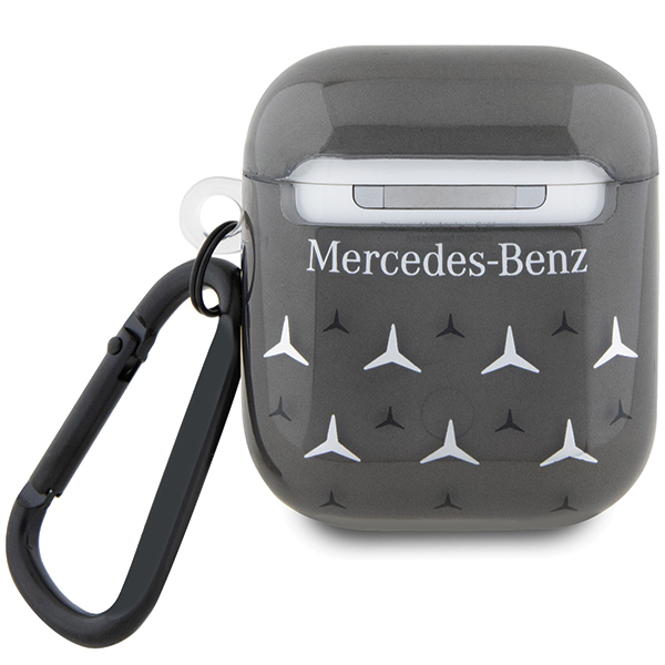 Mercedes MEA28DPMGS AirPods 1/2 Dėklas juodos spalvos Large Star Pattern aprašymas - Prekės nuotrauka