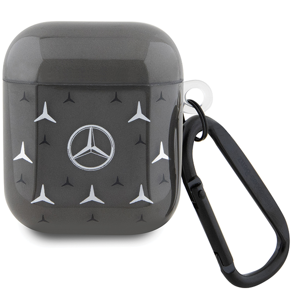Mercedes MEA28DPMGS AirPods 1/2 Dėklas juodos spalvos Large Star Pattern aprašymas - Prekės nuotrauka