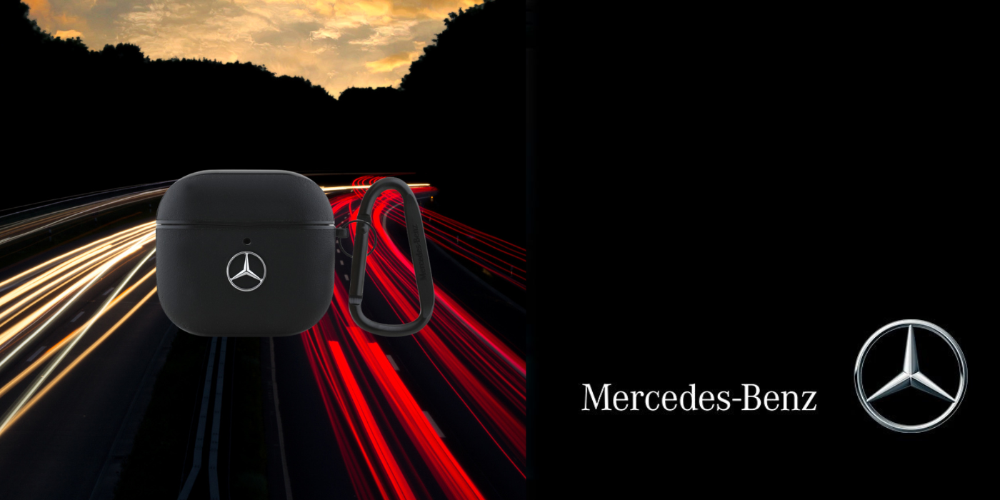 Mercedes MEA4CSLBK AirPods 4 dėklas juodos spalvos Leather Metal Logo aprašymas - Prekės nuotrauka Mercedes MEA4CSLBK AirPods 4 dėklas juodos spalvos Leather Metal Logo aprašymas - Prekės nuotrauka