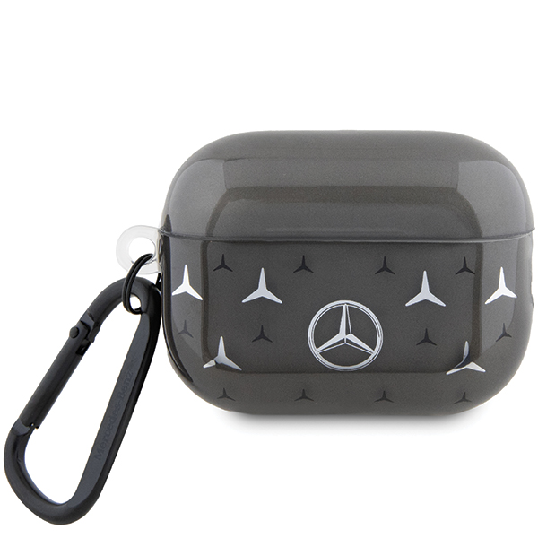 Mercedes MEAP28DPMGS AirPods Pro 2 (2022/2023) Dėklas juodos spalvos Large Star Pattern aprašymas - Prekės nuotrauka