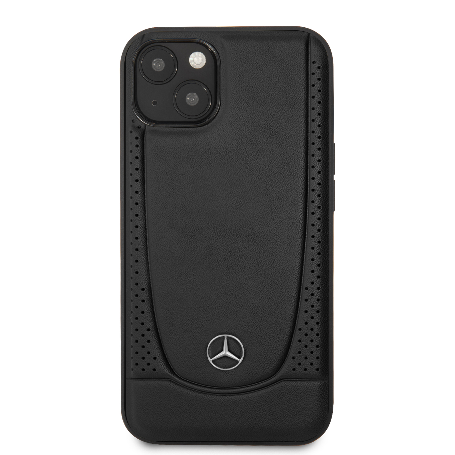Mercedes MEHCP14MARMBK Apple iPhone 14 Plus / 15 Plus 6.7″ juodos spalvos kietas dėklas Leather Urban aprašymas - Prekės nuotrauka