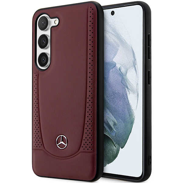 Mercedes MEHCS23MARMRE S23+ S916 raudonas kietas dėklas Leather Urban Bengale aprašymas - Prekės nuotrauka
