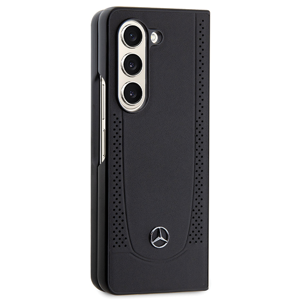 Mercedes MEHCZFD5ARMBK Z Fold 5 F946 juodos spalvos kietas dėklas Leather Urban aprašymas - Prekės nuotrauka Mercedes MEHCZFD5ARMBK Z Fold 5 F946 juodos spalvos kietas dėklas Leather Urban aprašymas - Prekės nuotrauka
