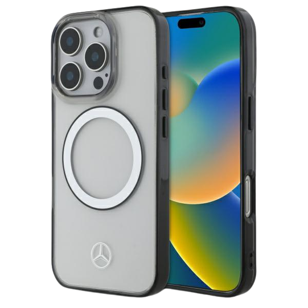 Mercedes MEHMP16L23HUOKC Apple iPhone 16 Pro 6.3″ skaidrus kietas dėklas Printed logo MagSafe aprašymas - Prekės nuotrauka Mercedes MEHMP16L23HUOKC Apple iPhone 16 Pro 6.3″ skaidrus kietas dėklas Printed logo MagSafe aprašymas - Prekės nuotrauka