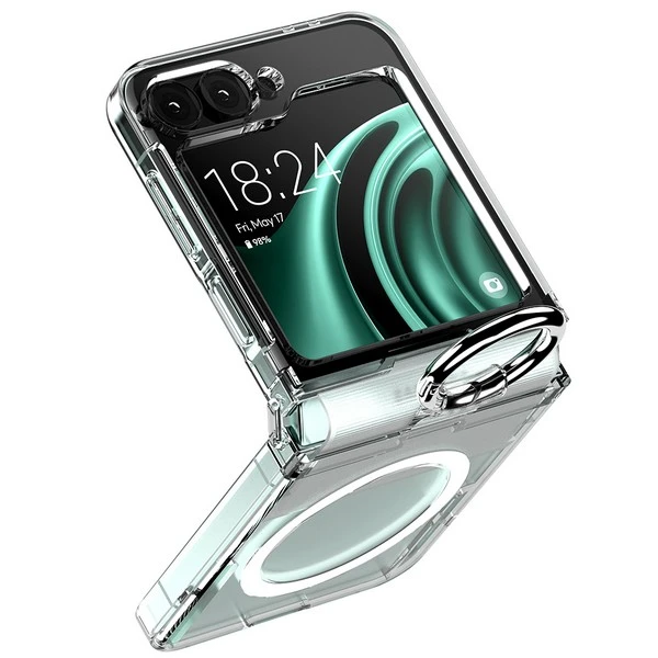 Dėklas „Mercury Plugs MagSafe Pro Ring Flip6F741 Clear“ aprašymas - Prekės nuotrauka Dėklas „Mercury Plugs MagSafe Pro Ring Flip6F741 Clear“ aprašymas - Prekės nuotrauka