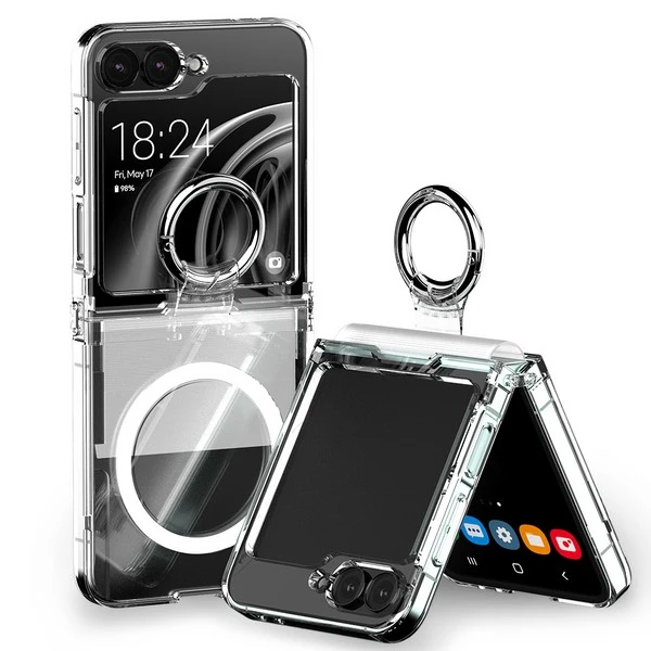 Dėklas „Mercury Plugs MagSafe Pro Ring Flip6F741 Clear“ aprašymas - Prekės nuotrauka Dėklas „Mercury Plugs MagSafe Pro Ring Flip6F741 Clear“ aprašymas - Prekės nuotrauka