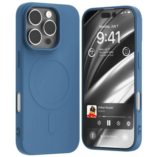 Dėklas Mercury MagSafe Semi-Silicone Apple iPhone 16 Pro 6,3″ mėlynas aprašymas - Prekės nuotrauka