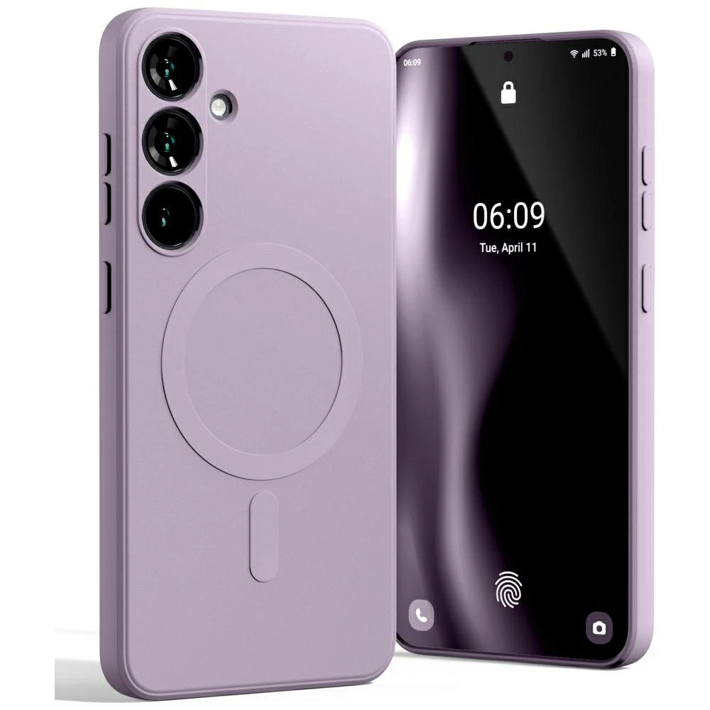 Dėklas Mercury MagSafe Semi-Silicone Samsung Galaxy S25 Plus S936 violetinės spalvos aprašymas - Prekės nuotrauka