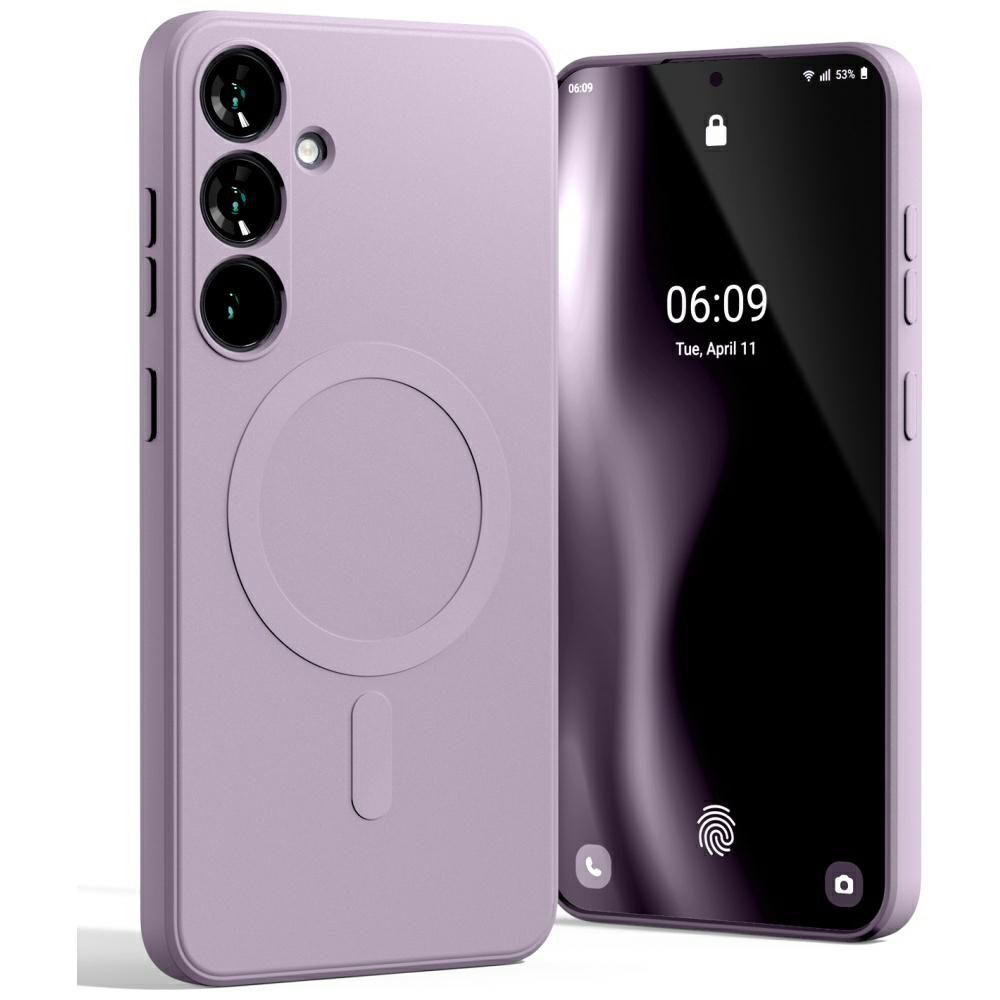 Dėklas Mercury MagSafe Semi-Silicone Samsung S25+ S936 lilac violetinės spalvos aprašymas - Prekės nuotrauka