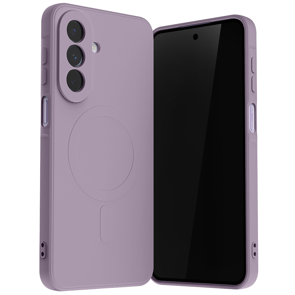 Mercury Semi-Silicone MagSafe Dėklas, skirtas Samsung Galaxy A27, levandų pilkos spalvos aprašymas - Prekės nuotrauka